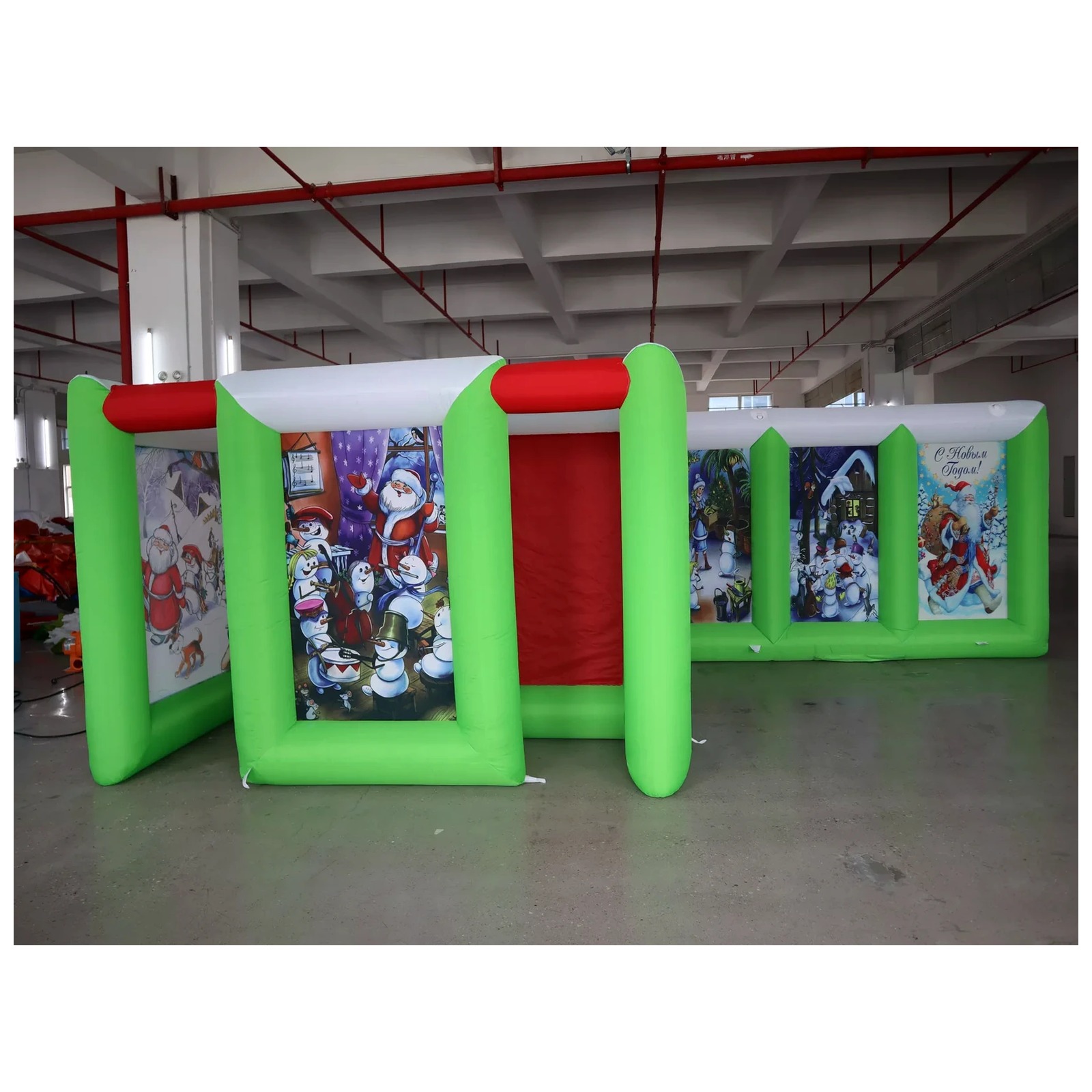 Kids Outdoor Party Venue - Labirinto Inflável Grande com Topo Aberto