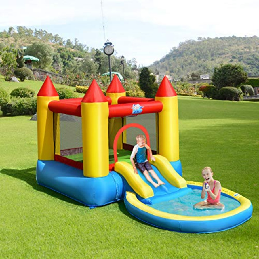 Kids Outdoor House - Castelo inflável para crianças de 3