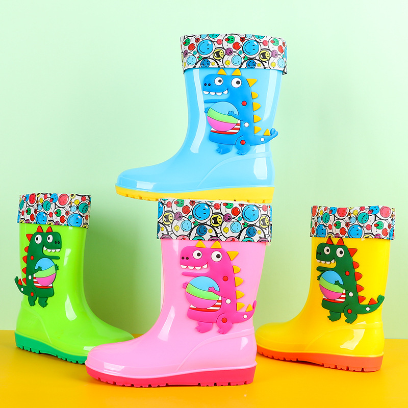 Kids Outdoor Water Play - Botas de chuva de dinossauro para