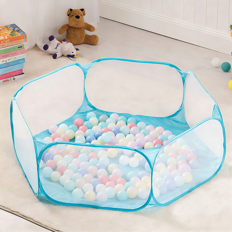 Kids Outdoor House - Piscina de Bolinhas Dobrável Portátil de