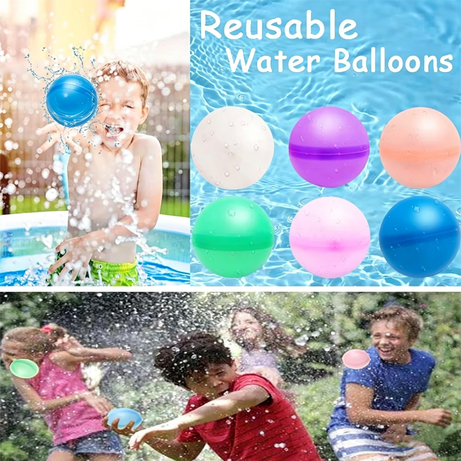 Kids Outdoor Water Play - Bolas de Água Reutilizáveis Quentes: Brinquedos