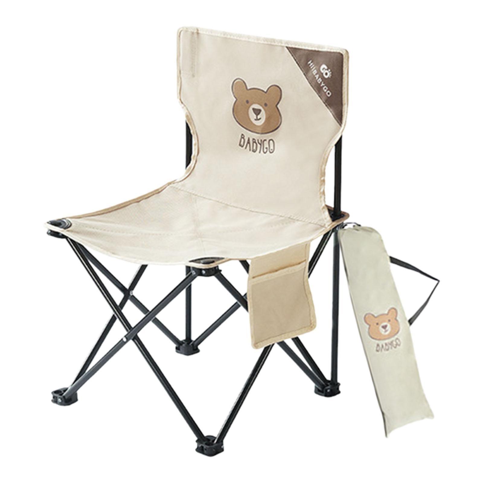 Kids Outdoor Lawn Chair - Cadeira Dobrável Infantil para Acampamento, Assento