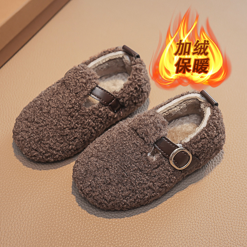 Kids Indoor Outdoor Slippers - Mocassins de gancho quente para crianças,