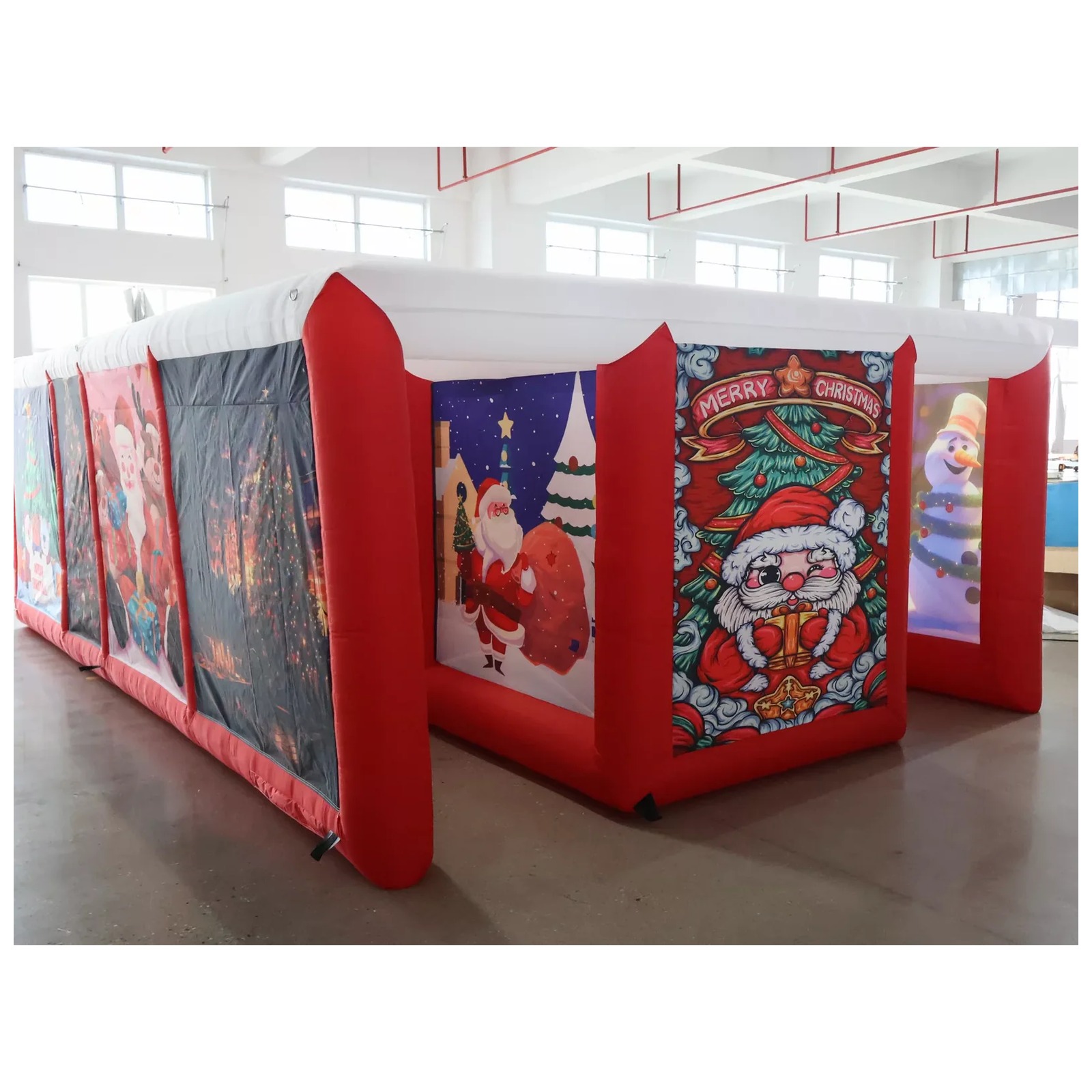 Kids Outdoor Party Venue - Labirinto Inflável Vermelho Coberto para Uso