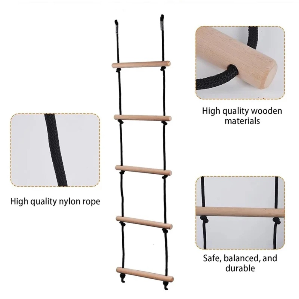 Escada de Corda para Escalada  - Kids Outdoor Swing Set avaliação e preço