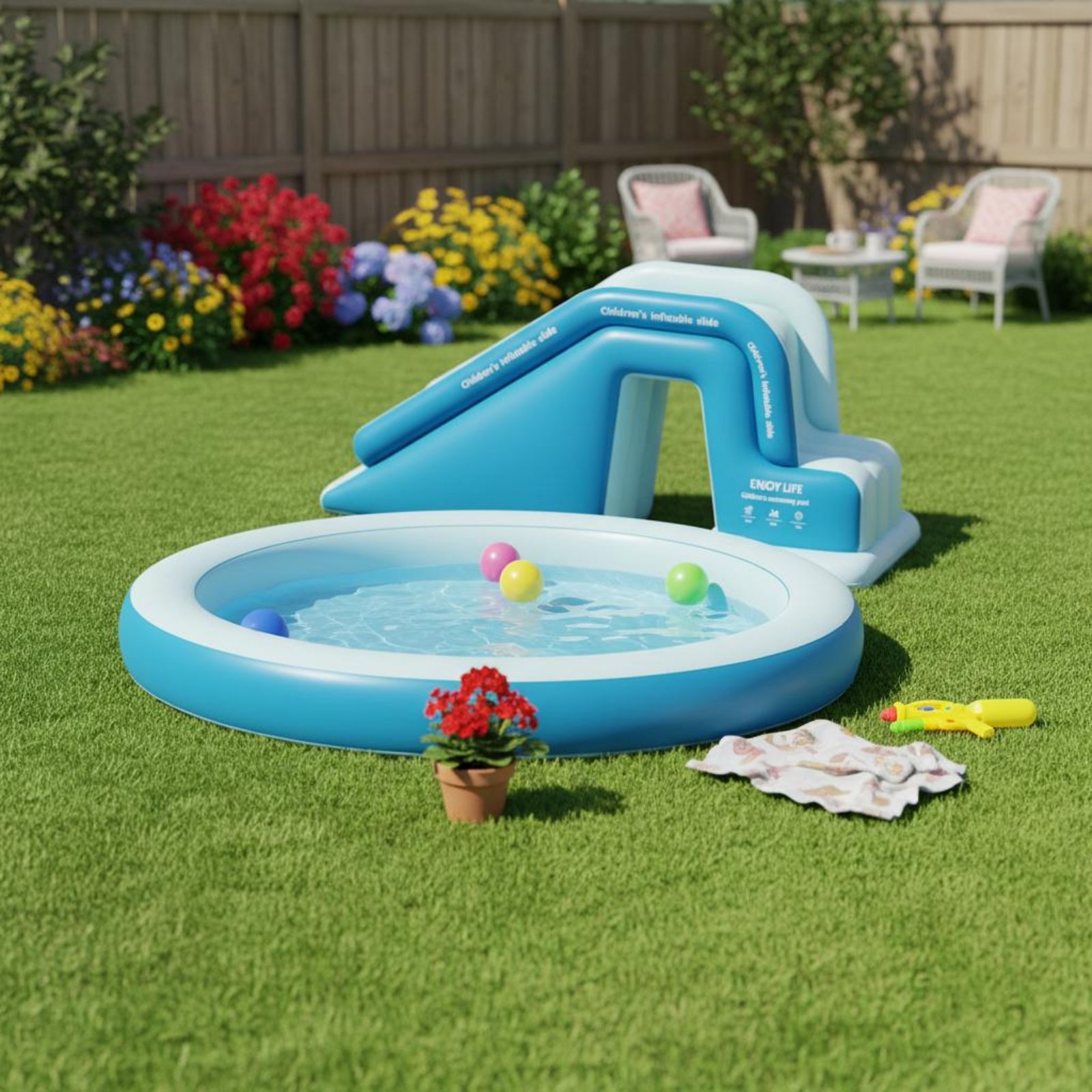 Escorregador Inflável para Pis - Kids Outdoor Nature Toys avaliação e preço