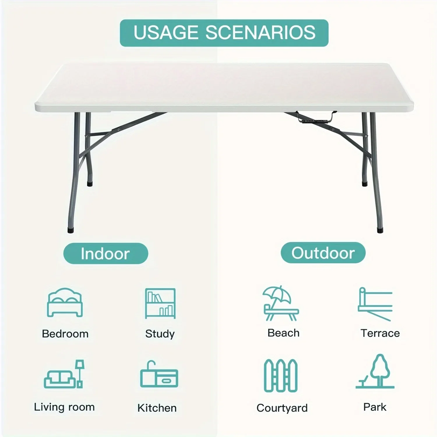 Mesa Plástica Dobrável Espaços - Kids Outdoor Folding Table avaliação e preço
