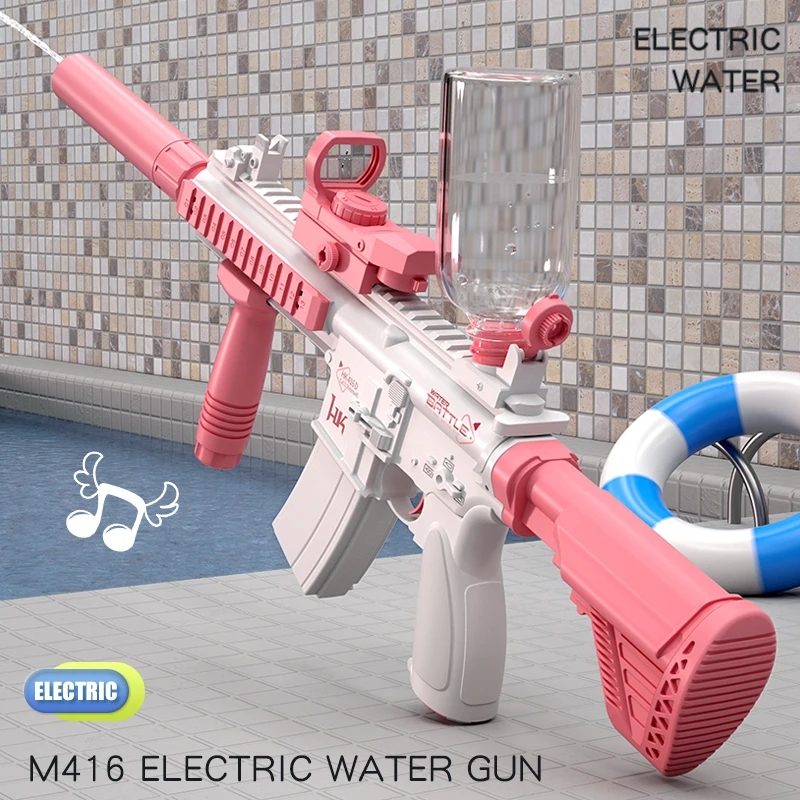 Pistola de água elétrica M416  - Kids Outdoor Water Play avaliação e preço