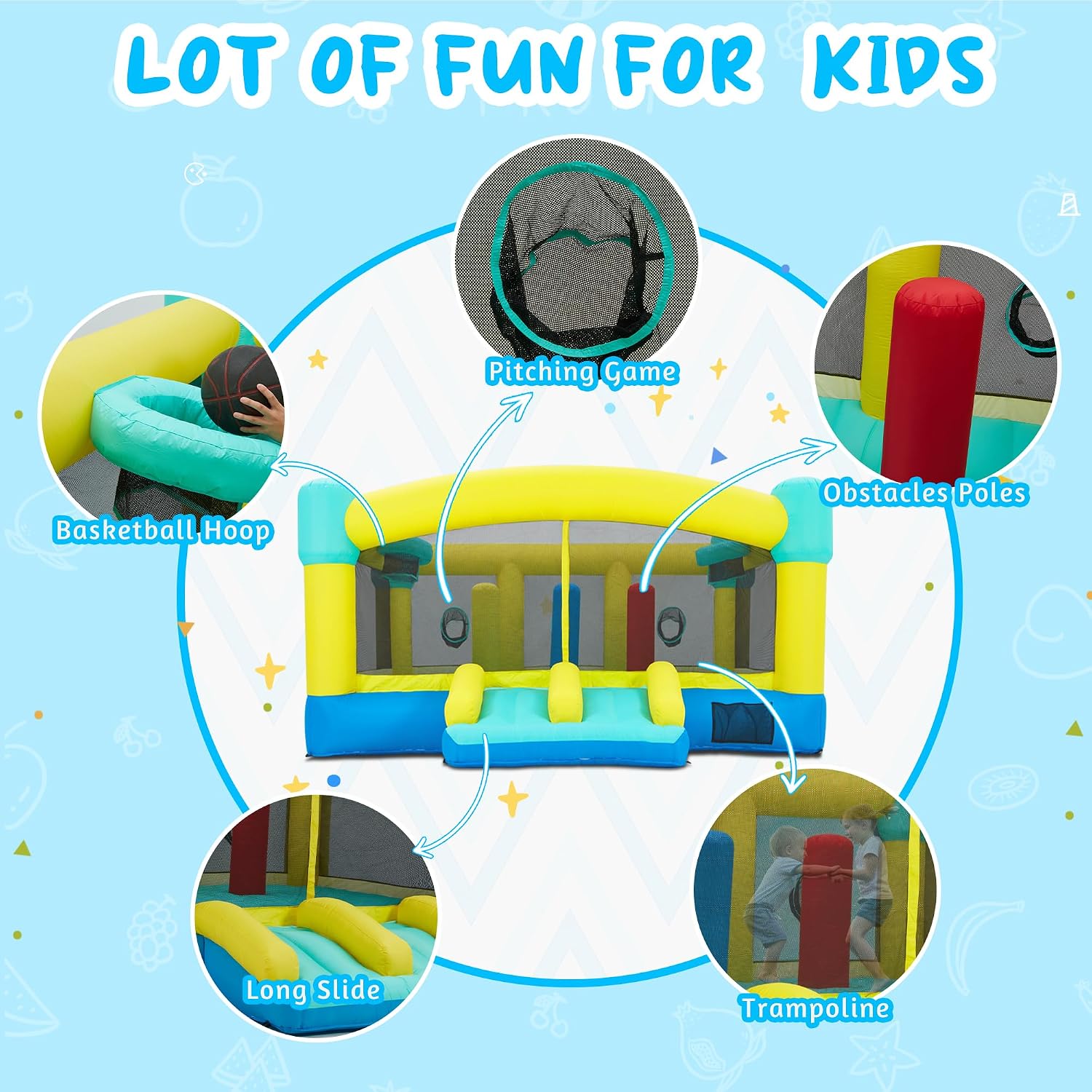 Castelo Inflável Grande, 15 x  - Kids Outdoor House avaliação e preço