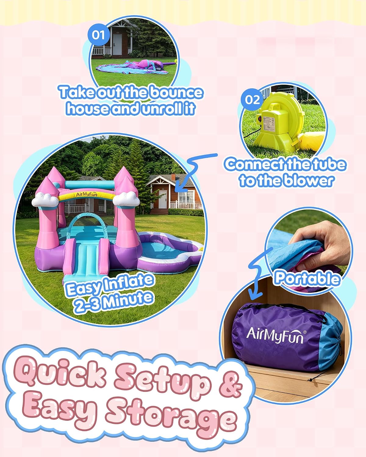 Castelo Inflável Rosa para Cri - Kids Outdoor Water avaliação e preço