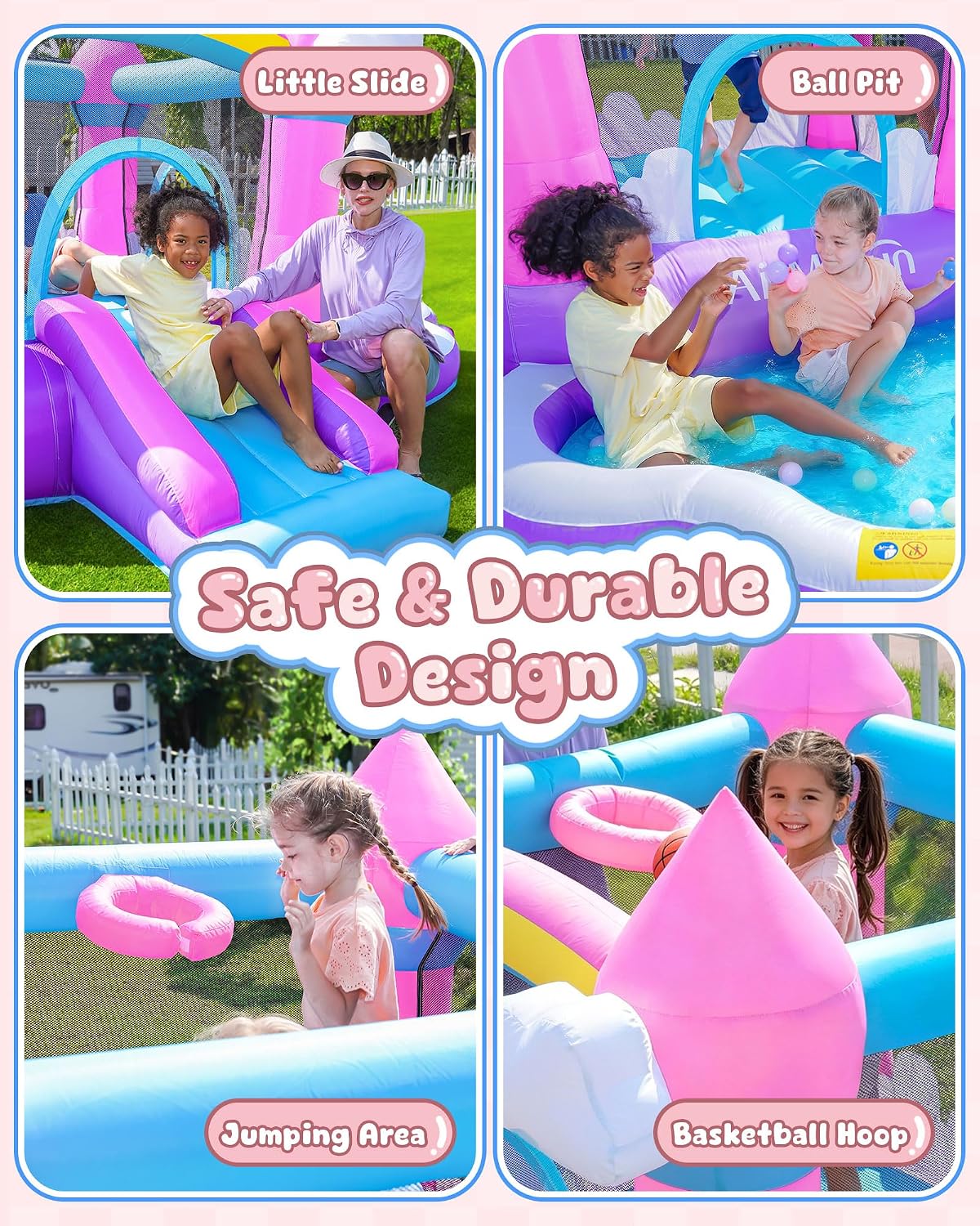 Castelo Inflável Rosa para Cri - Kids Outdoor Water avaliação e preço