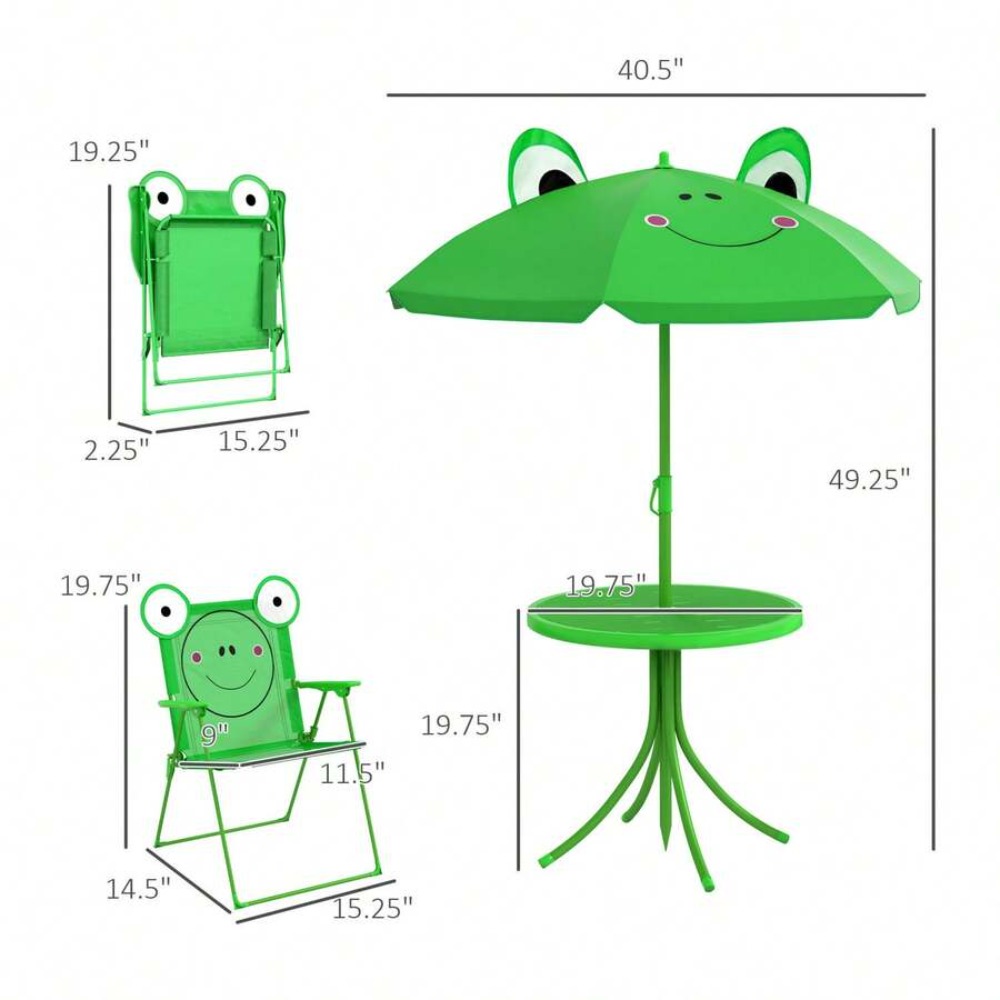Conjunto de Mesa e Cadeiras pa - Kids Outdoor Folding Table avaliação e preço