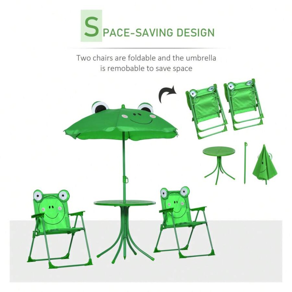 Conjunto de Mesa e Cadeiras pa - Kids Outdoor Folding Table avaliação e preço
