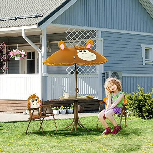 Conjunto de Mesa e Cadeiras pa - Kids Outdoor Folding Table avaliação e preço