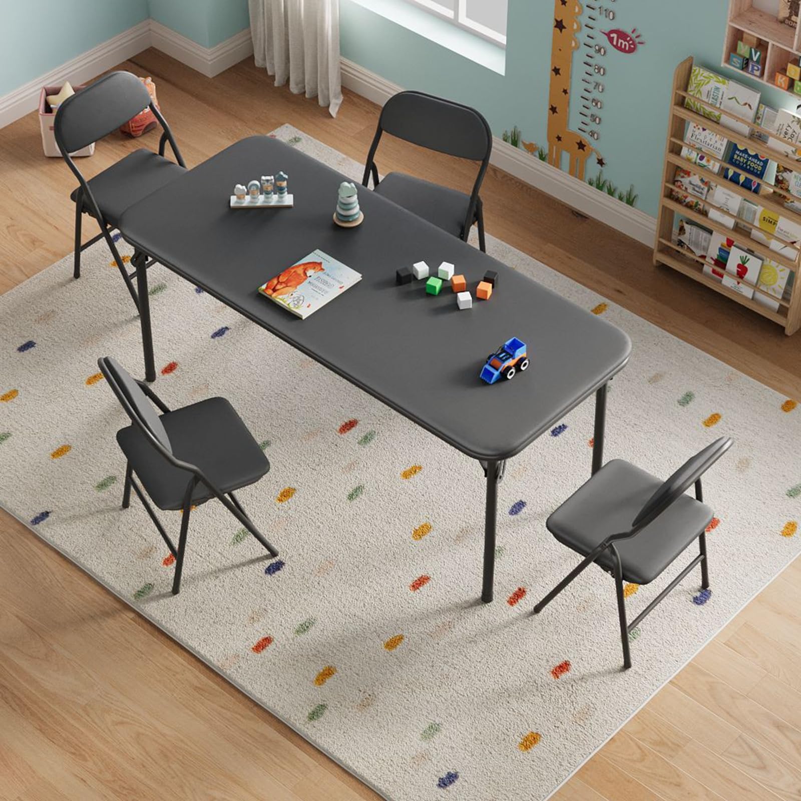 Mesa Retangular Dobrável de 47 - Kids Outdoor Folding Table avaliação e preço