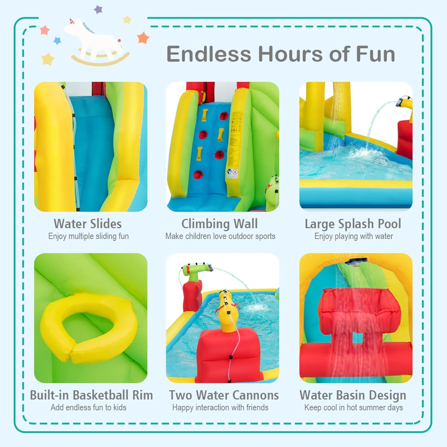 Mega Parque Aquático Inflável  - Kids Outdoor Water avaliação e preço