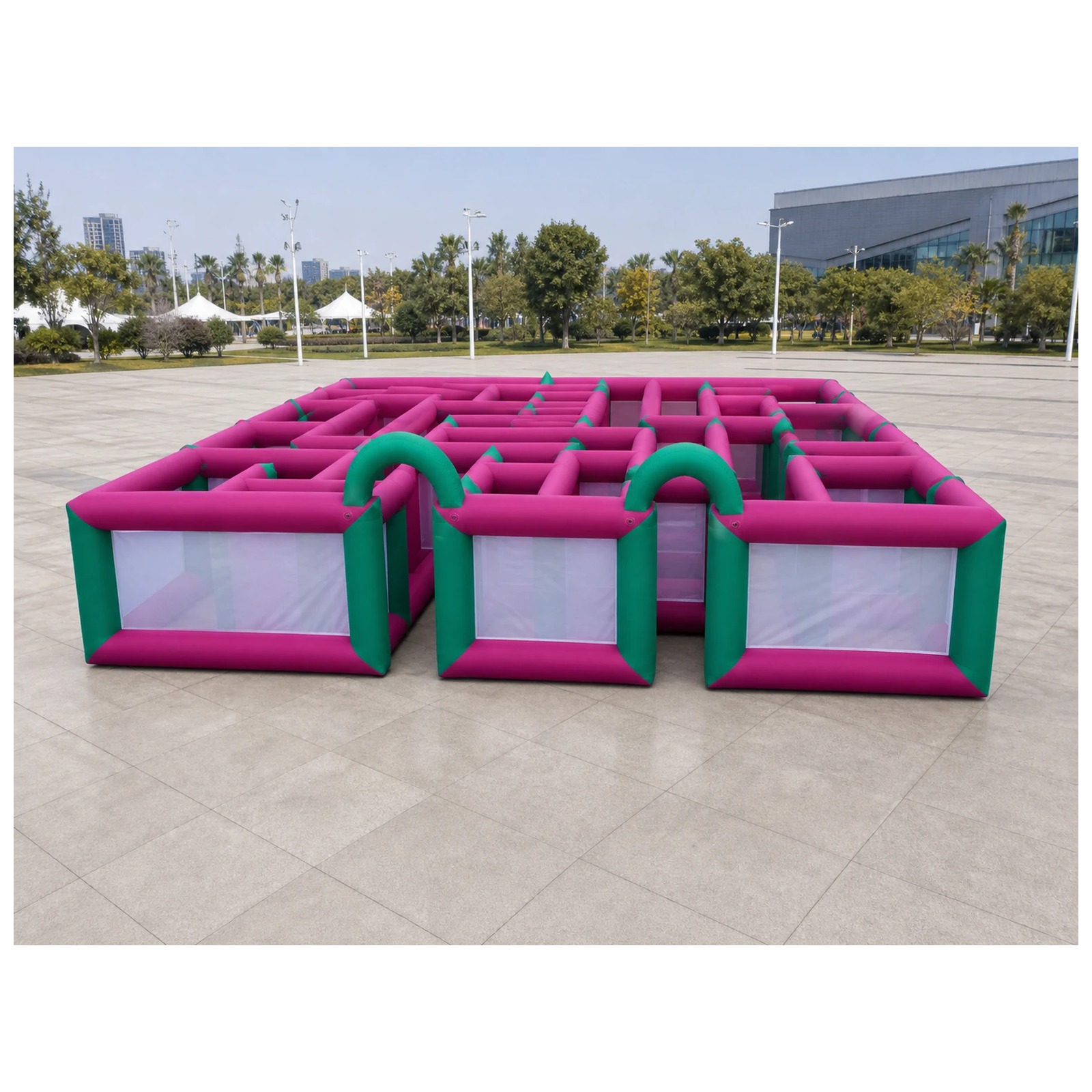 Grande Labirinto Inflável de M - Kids Outdoor Party Venue avaliação e preço
