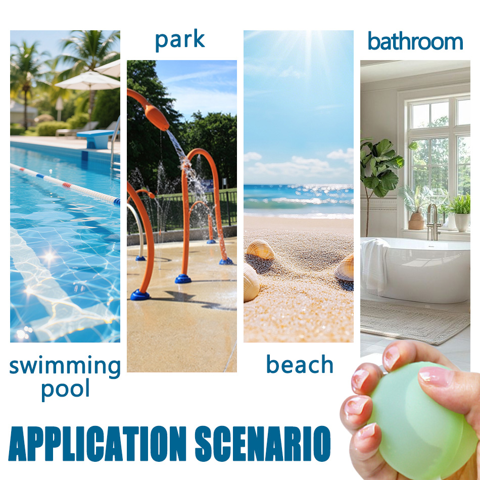 Novos Balões de Água Reutilizá - Kids Outdoor Water Play avaliação e preço
