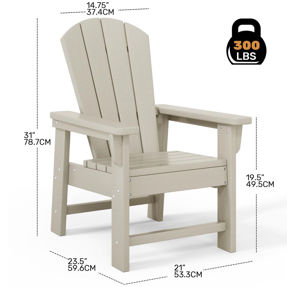 Conjunto de 4 Cadeiras Adirond - Kids Outdoor Lawn Chair avaliação e preço