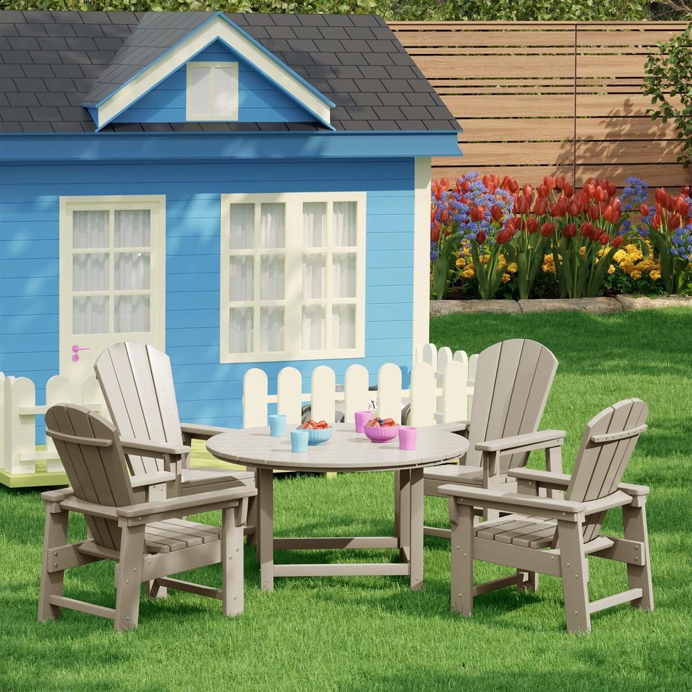 Conjunto de 4 Cadeiras Adirond - Kids Outdoor Lawn Chair avaliação e preço