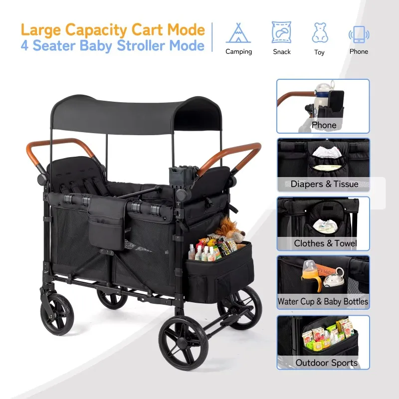 Carrinho de vagão ao ar livre  - Kids Outdoor Wagon avaliação e preço