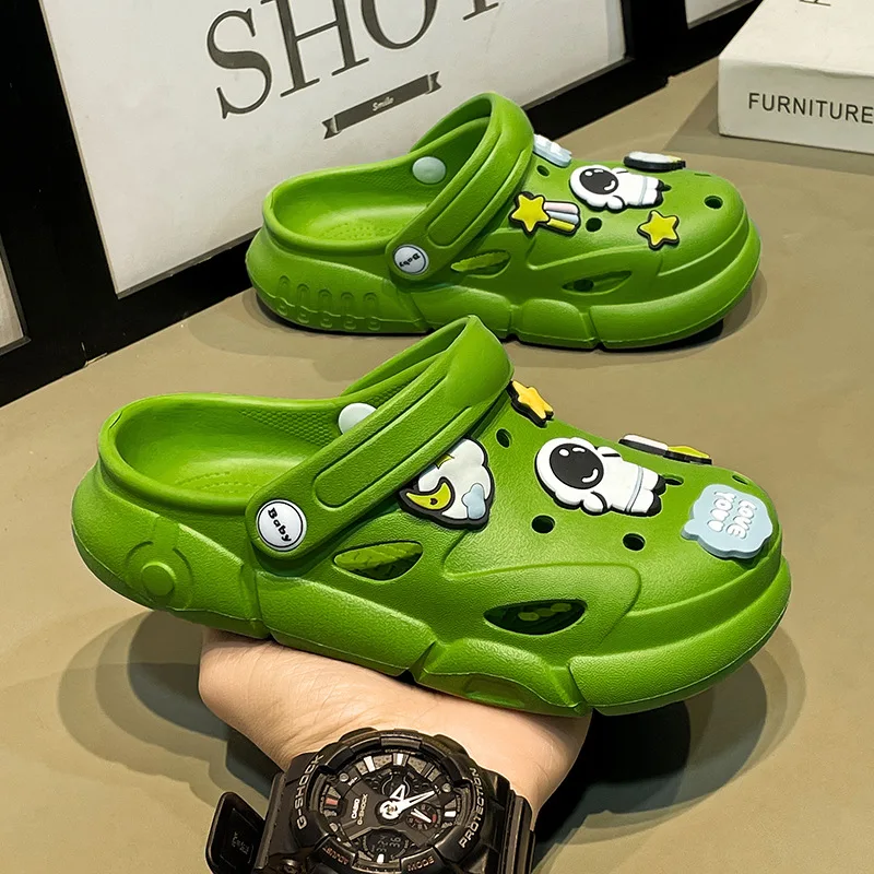 Sandálias infantis antiderrapa - Kids Indoor Outdoor Slippers avaliação e preço