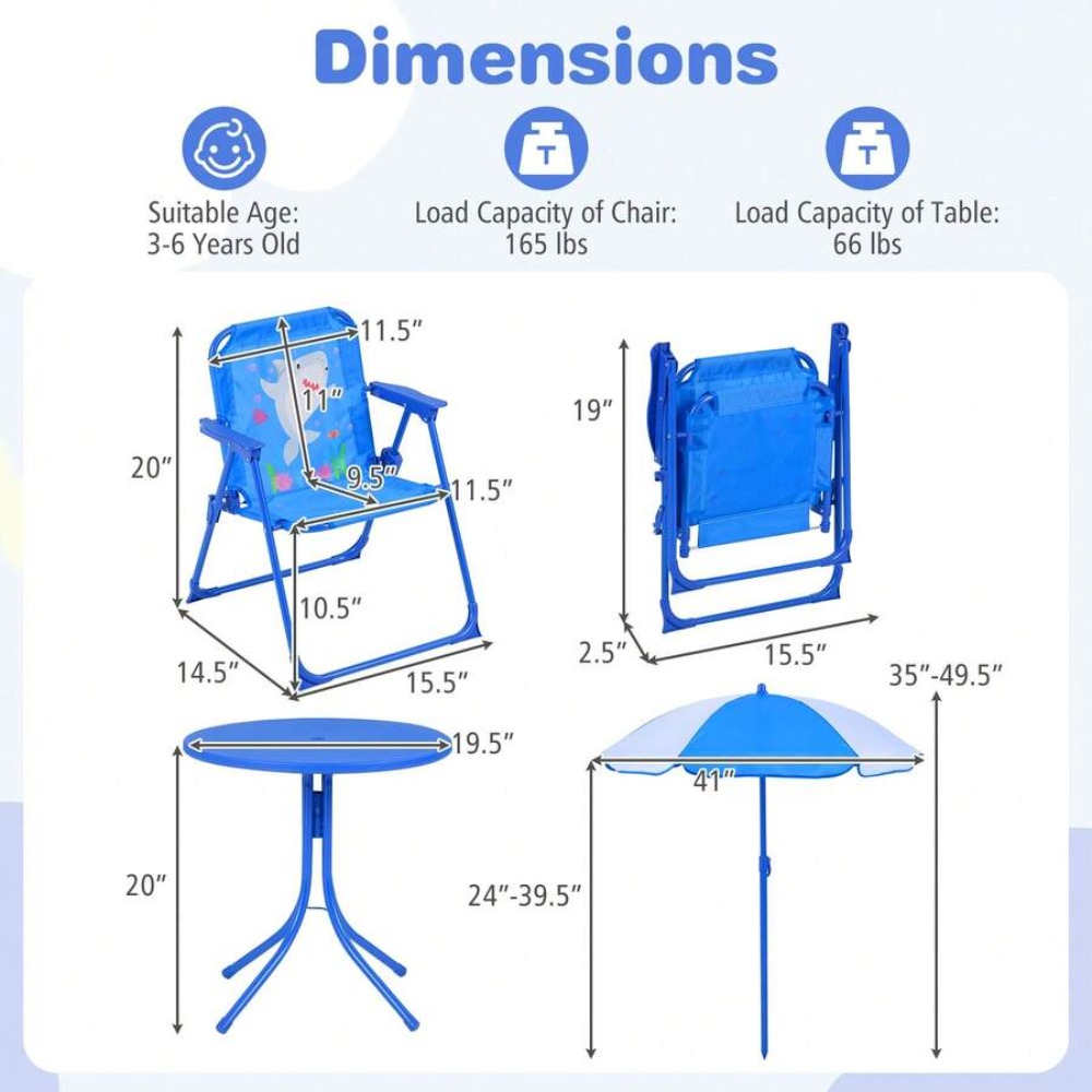 Conjunto de Mesa de Piquenique - Kids Outdoor Folding Table avaliação e preço